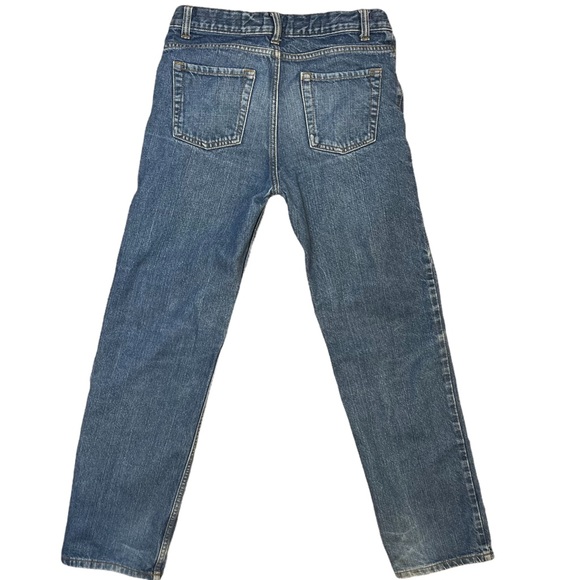 Lands End Jeans Girls Sz 16 Iron Knee Classic Straight Blue Denim - Picture 2 of 8